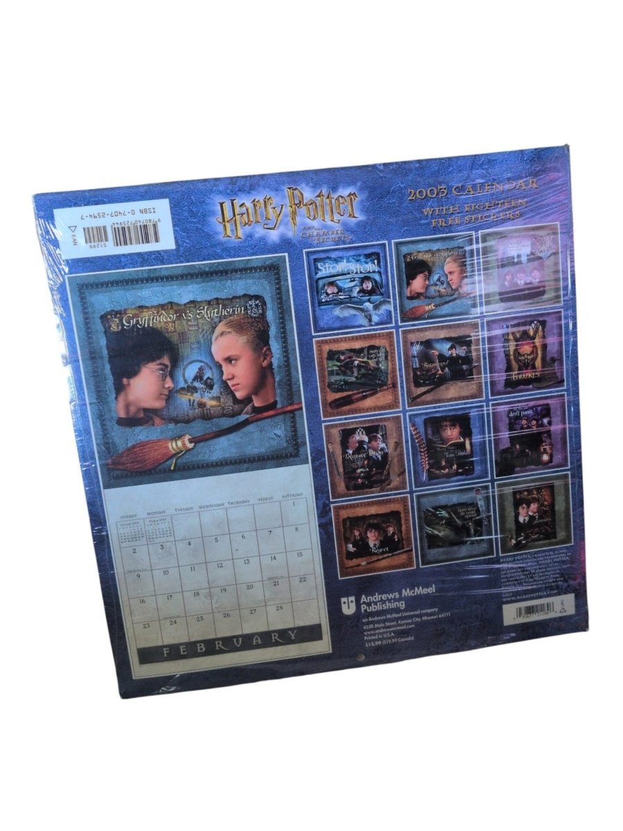 2003 Harry Potter & The Chamber of Secrets Calendar - Paper Goods - ThrowbackBuys -Shiznit