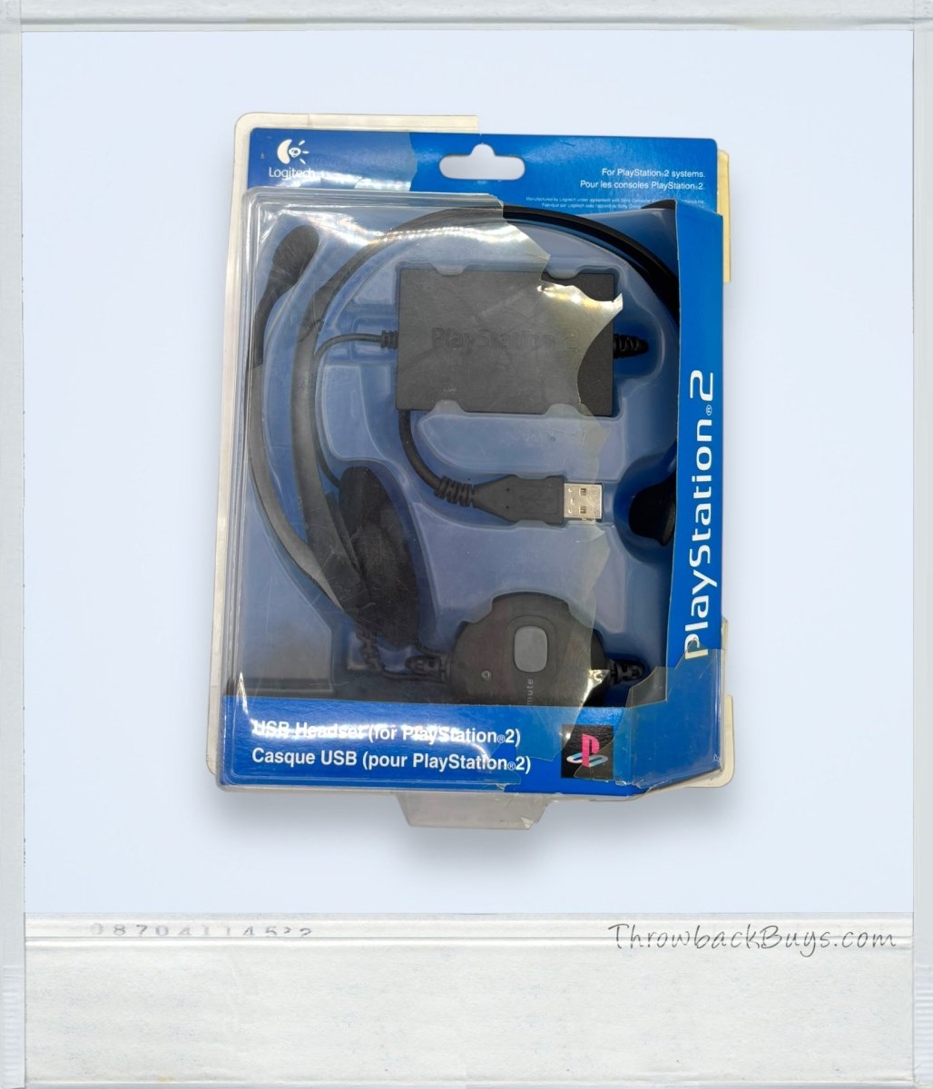 2003 - Logitech USB Headset for Playstation 2 Vintage - Video Game Accessories - ThrowbackBuys - ThrowbackBuys