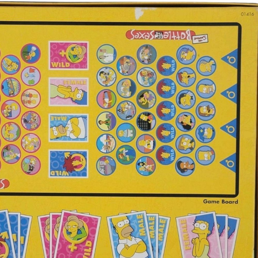 2003 - The Simpsons Battle of the Sexes Board Game Complete Homer Marge Trivia - Board Games - ThrowbackBuys - A N E 1 Stop Shop