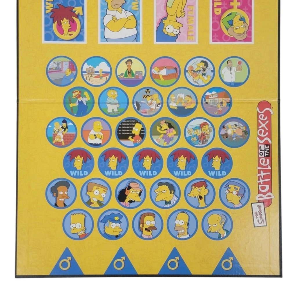 2003 - The Simpsons Battle of the Sexes Board Game Complete Homer Marge Trivia - Board Games - ThrowbackBuys - A N E 1 Stop Shop