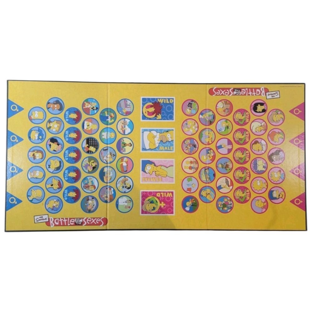 2003 - The Simpsons Battle of the Sexes Board Game Complete Homer Marge Trivia - Board Games - ThrowbackBuys - A N E 1 Stop Shop
