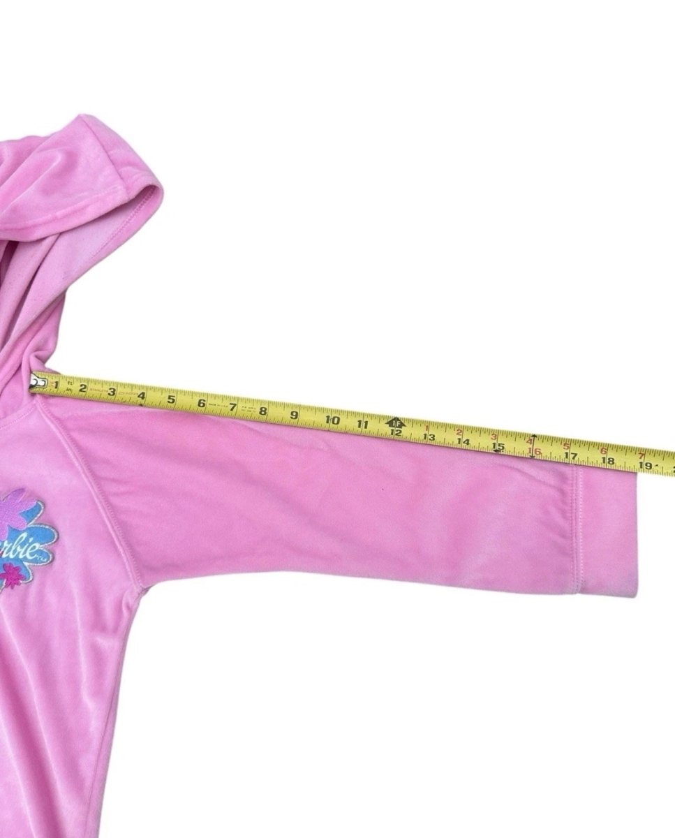 2003 - Y2K Barbie Avenue Girls 6x Tracksuit Pink Velour - Outfit Sets - ThrowbackBuys - Abunnysvintageco
