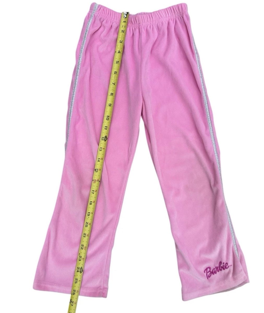 2003 - Y2K Barbie Avenue Girls 6x Tracksuit Pink Velour - Outfit Sets - ThrowbackBuys - Abunnysvintageco