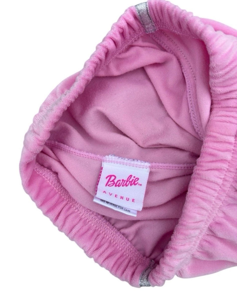 2003 - Y2K Barbie Avenue Girls 6x Tracksuit Pink Velour - Outfit Sets - ThrowbackBuys - Abunnysvintageco