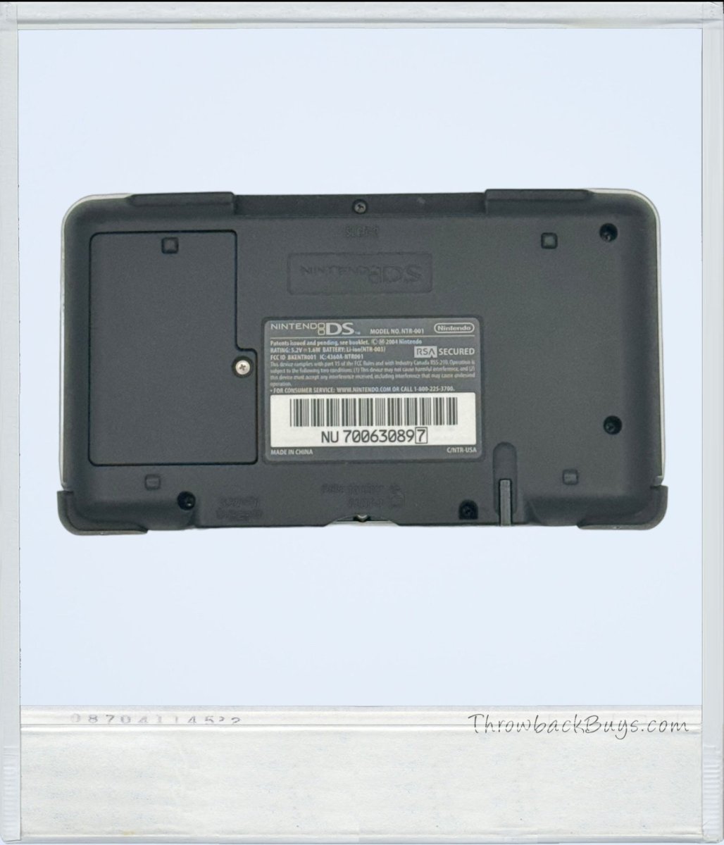 2004 - Nintendo DS Silver Model NTR - 001 - Handheld Consoles - ThrowbackBuys - ThrowbackBuys