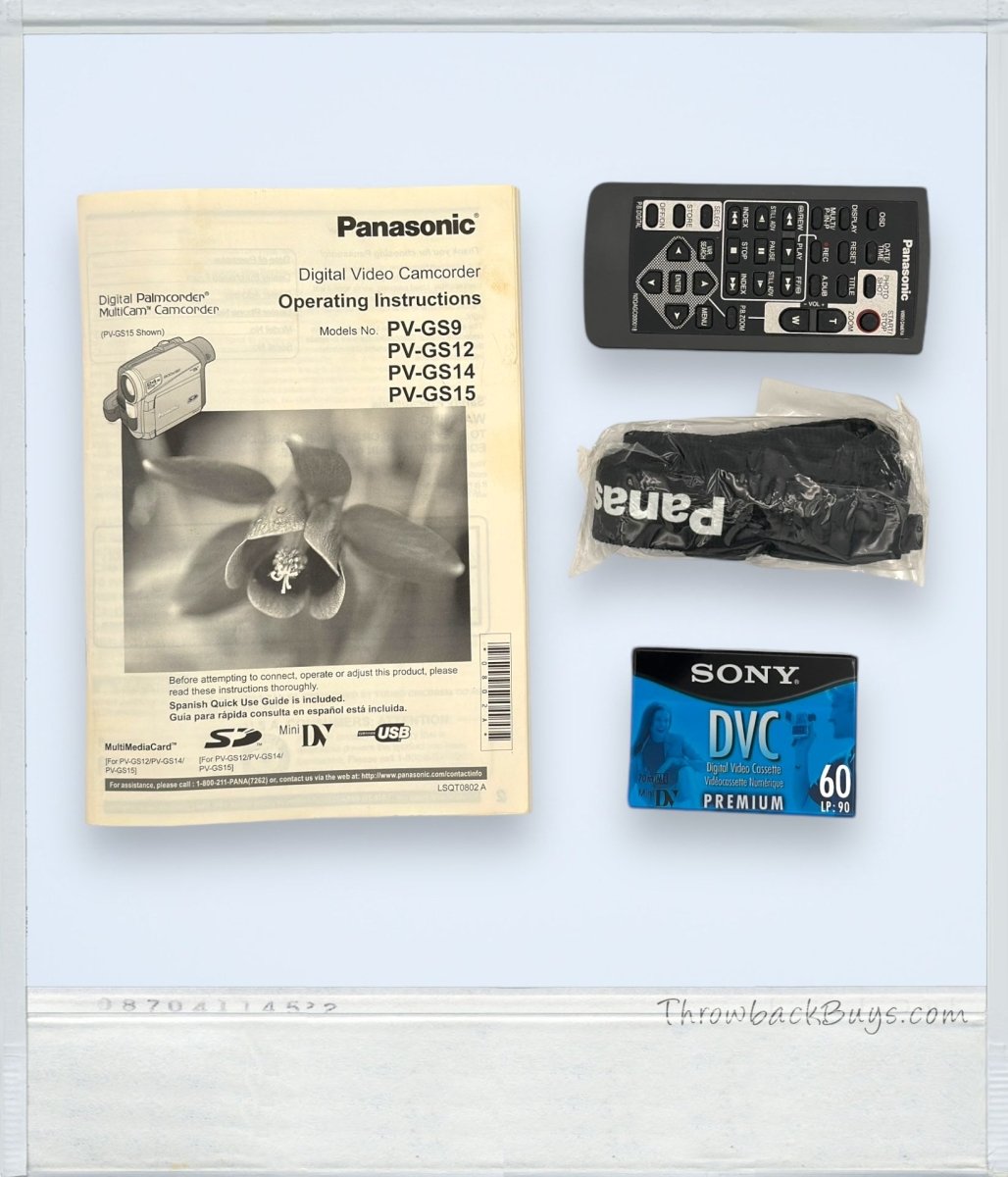 2004 - Panasonic PV - GS15 Digital Video Camcorder - Camcorders - ThrowbackBuys - ThrowbackBuys