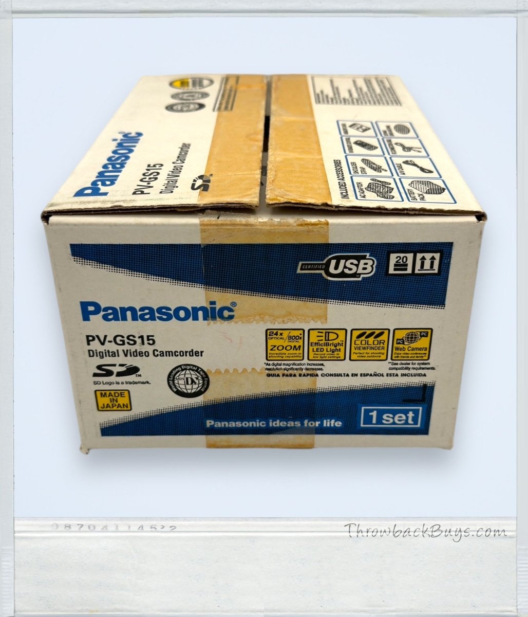 2004 - Panasonic PV - GS15 Digital Video Camcorder - Camcorders - ThrowbackBuys - ThrowbackBuys