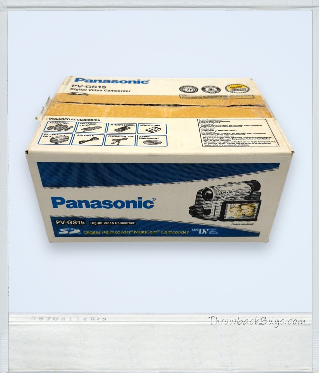 2004 - Panasonic PV - GS15 Digital Video Camcorder - Camcorders - ThrowbackBuys - ThrowbackBuys