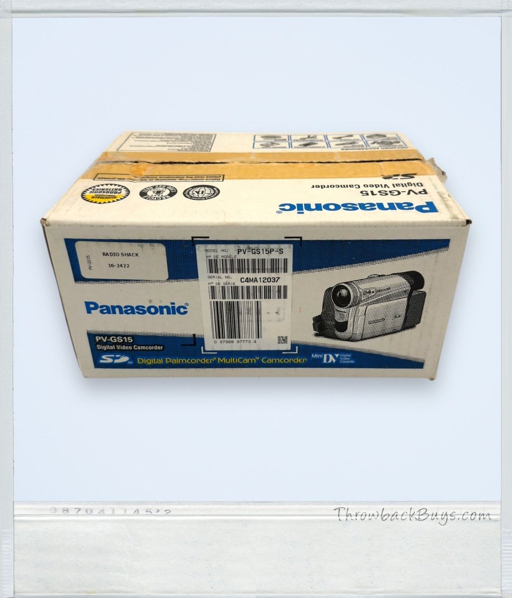 2004 - Panasonic PV - GS15 Digital Video Camcorder - Camcorders - ThrowbackBuys - ThrowbackBuys