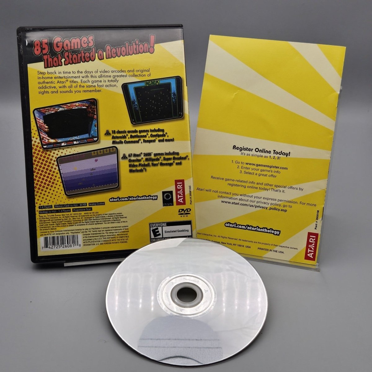 2004 – PlayStation 2: Atari Anthology - Video Games - ThrowbackBuys - Pinnaclecollectibles