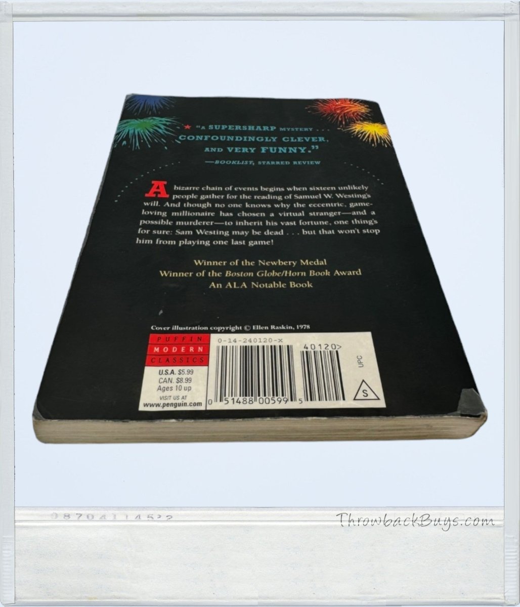 2004 - Puffin Books': The Westing Game by Ellen Raskin - Books - ThrowbackBuys - ThrowbackBuys
