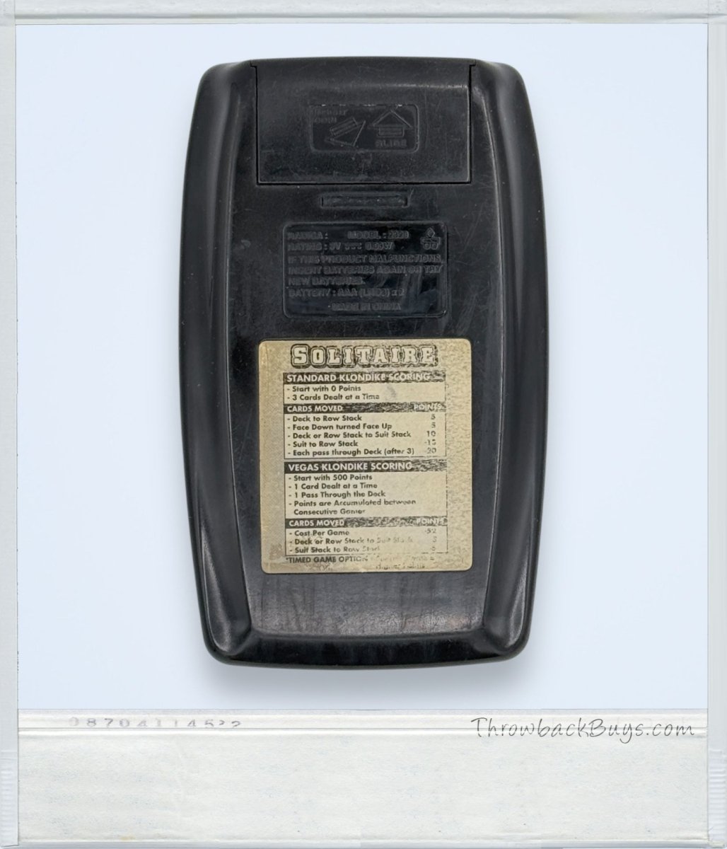 2004 - Radica - Solitaire Klondike Big Screen Handheld Game - Handheld Consoles - ThrowbackBuys - ThrowbackBuys
