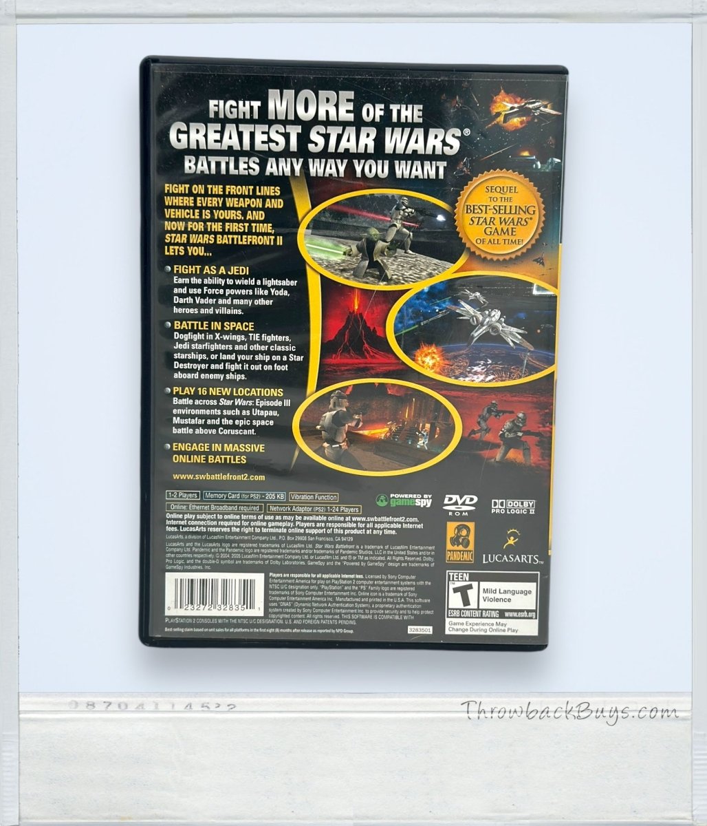 2004 - Star Wars: Battlefront 2 Playstation 2 Game - Video Games - ThrowbackBuys - ThrowbackBuys