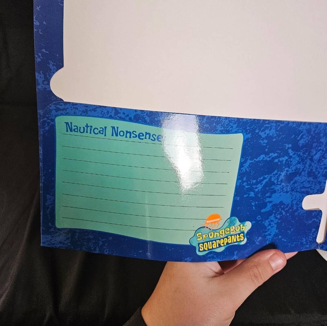 2004 Viacom Spongebob SquarePants Pocket Folder Nickelodeon Baseball Theme - Collectible Toys - ThrowbackBuys - Cloy's Creativity