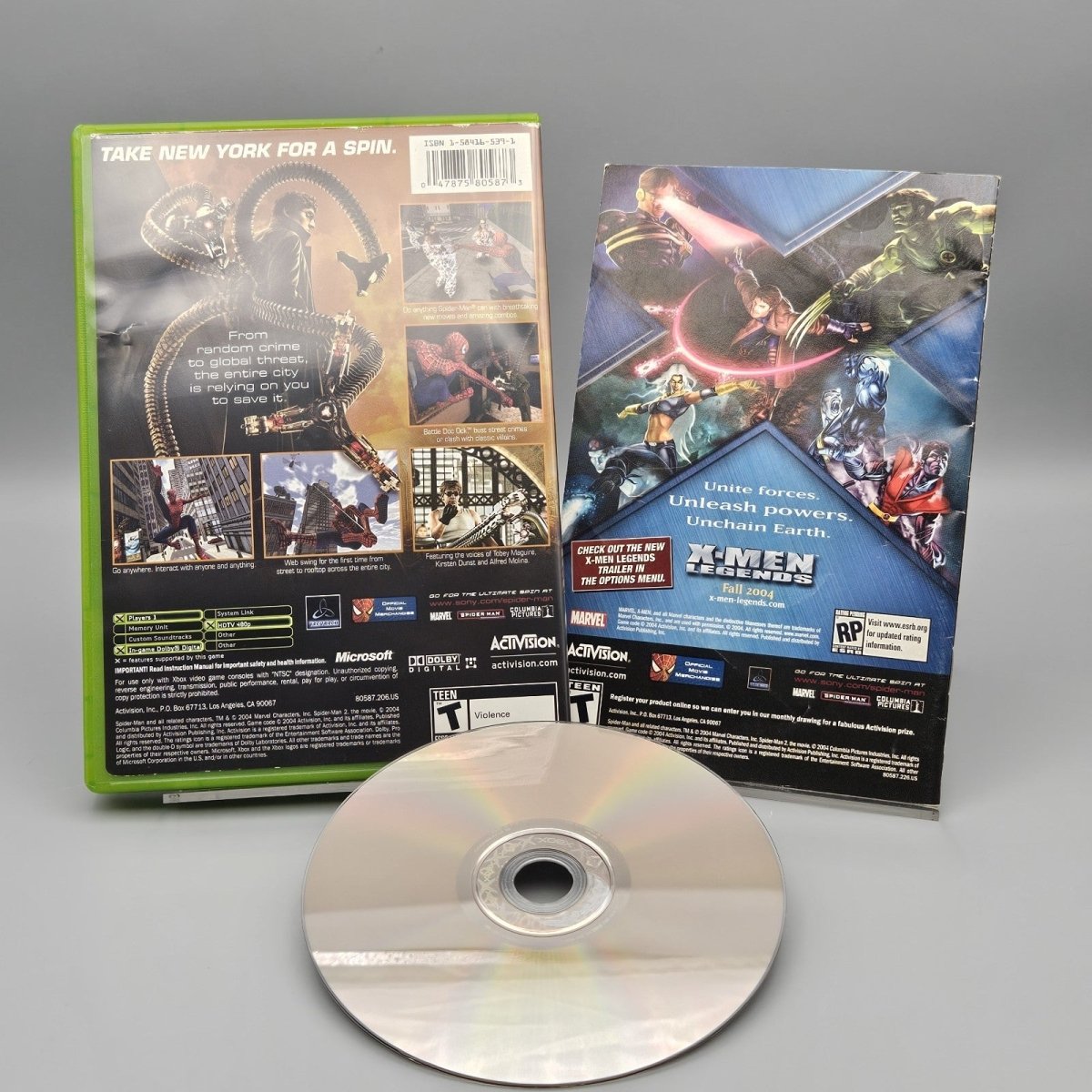2004 – Xbox: Spider - Man 2 - Video Games - ThrowbackBuys - Pinnaclecollectibles
