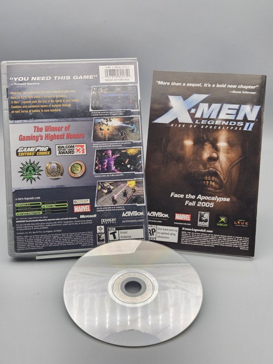 2004 – Xbox: X - Men Legends - Video Games - ThrowbackBuys - Pinnaclecollectibles