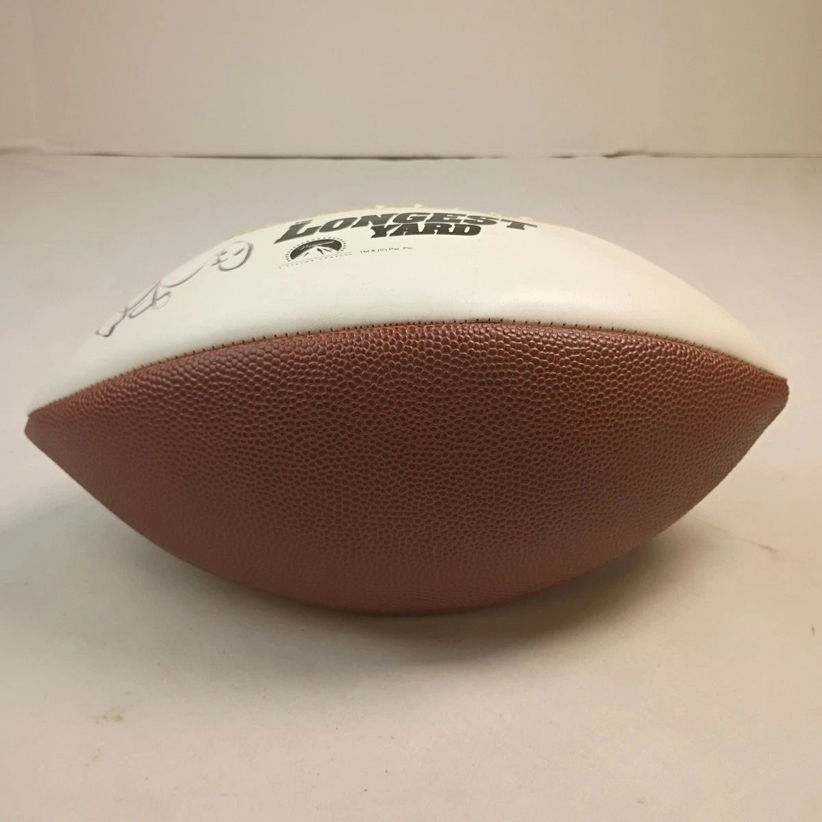 2005 - Adam Sandler Autographed The Longest Yard Promotional Football Paramount - RARE - Sports Memorabilia - ThrowbackBuys - ResellerDoor