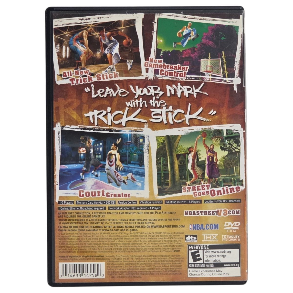 2005 - NBA Street V3 PlayStation 2 Game (PS2) - Video Games - ThrowbackBuys - A N E 1 Stop Shop