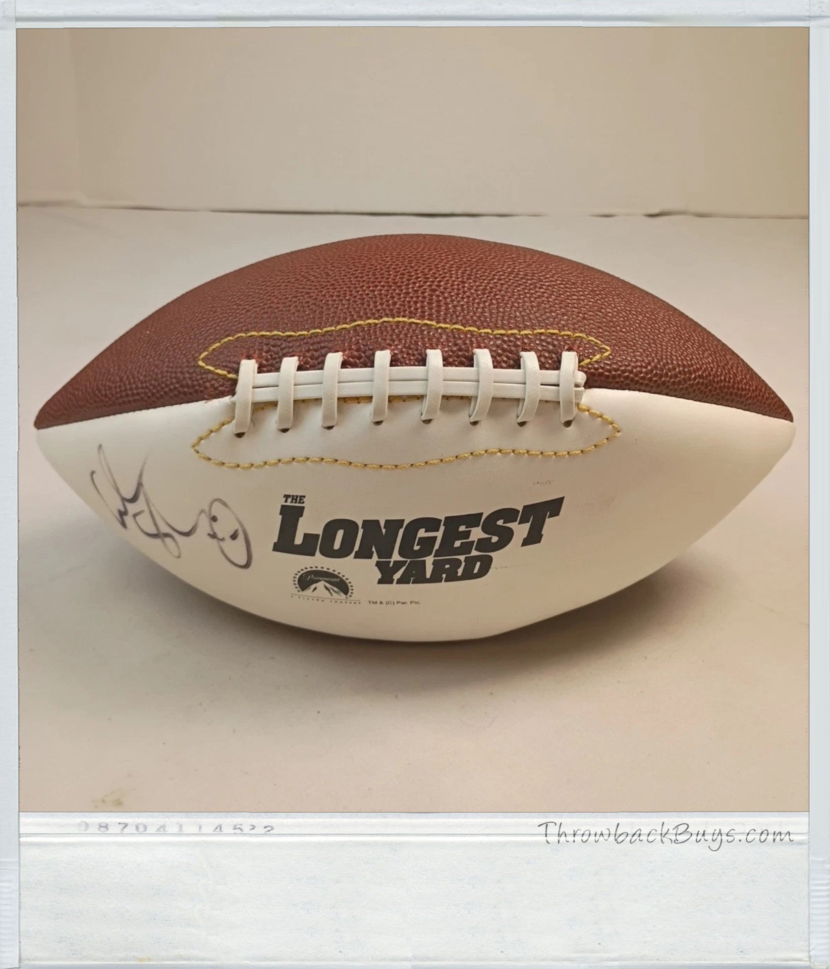 2005 - Adam Sandler Autographed The Longest Yard Promotional Football Paramount - RARE