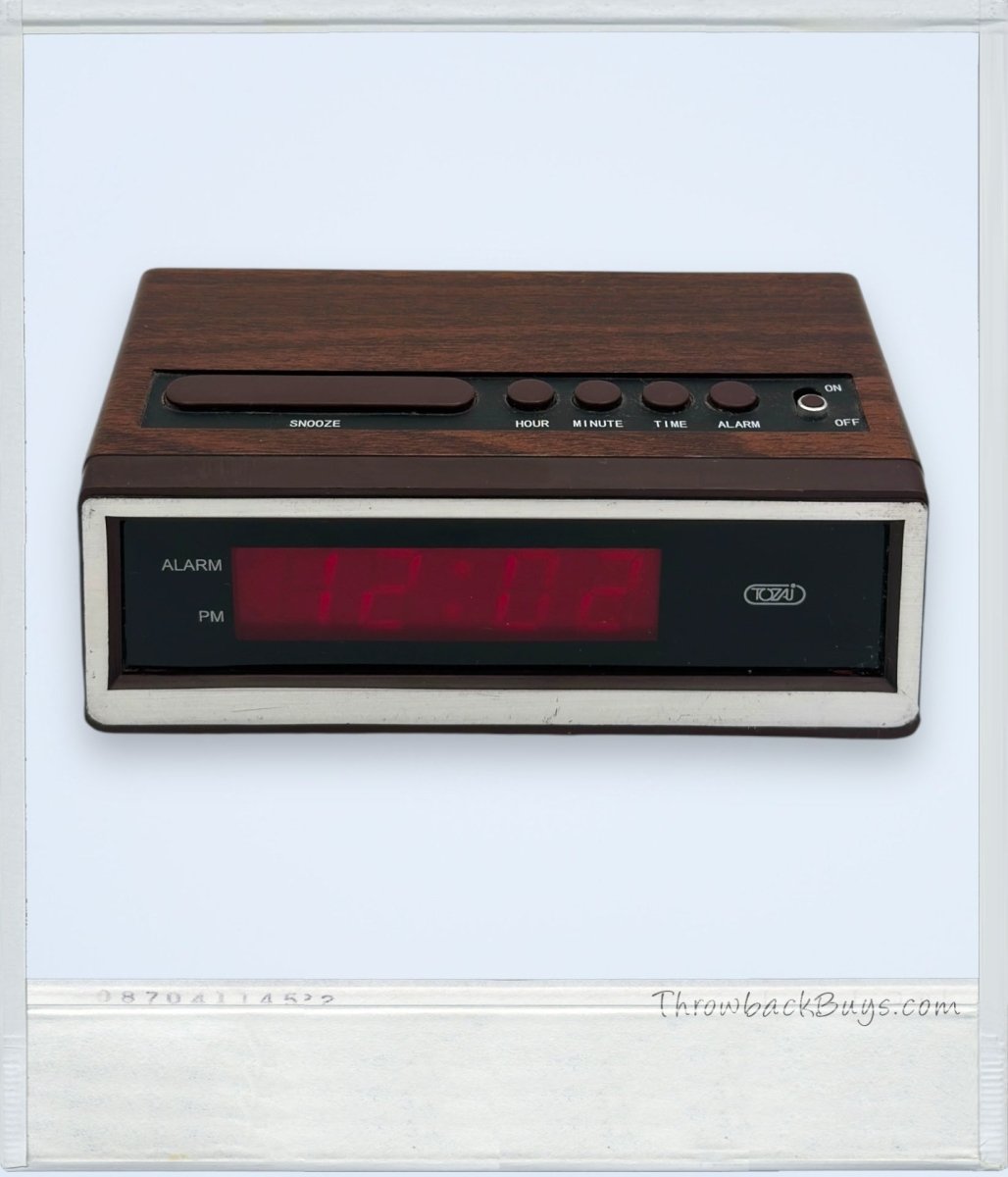 2005 - Tozai LED Electric Alarm Clock AM/FM Radio - Alarm Clocks - ThrowbackBuys - ThrowbackBuys