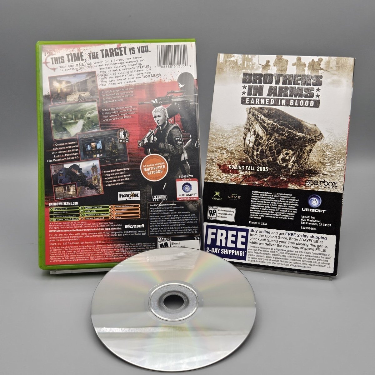 2005 – Xbox: Tom Clancy's Rainbow Six Lockdown - Video Games - ThrowbackBuys - Pinnaclecollectibles