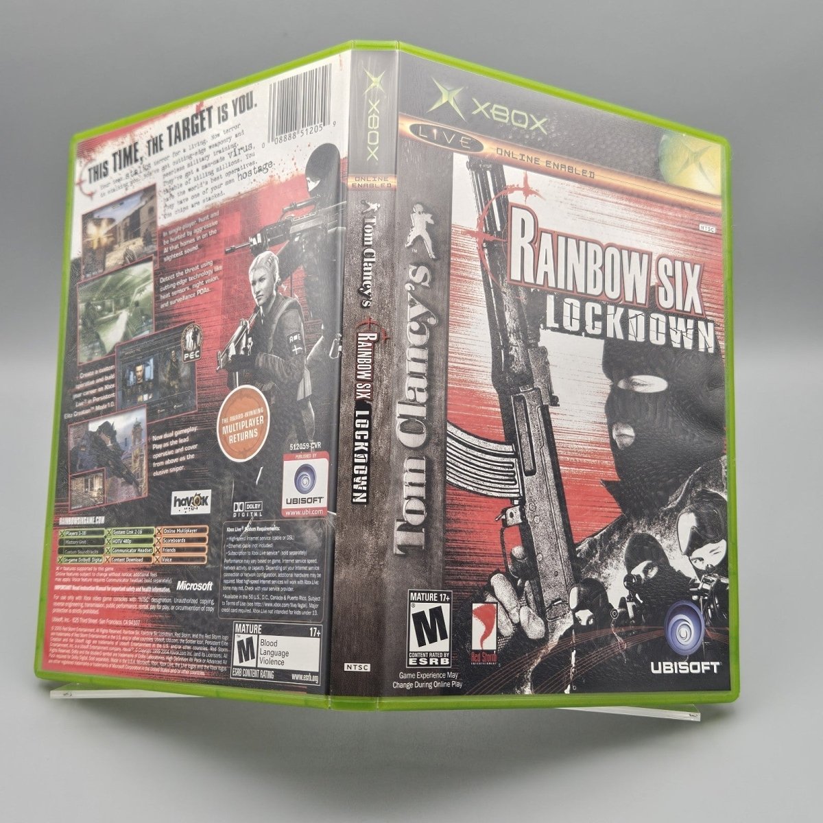 2005 – Xbox: Tom Clancy's Rainbow Six Lockdown - Video Games - ThrowbackBuys - Pinnaclecollectibles