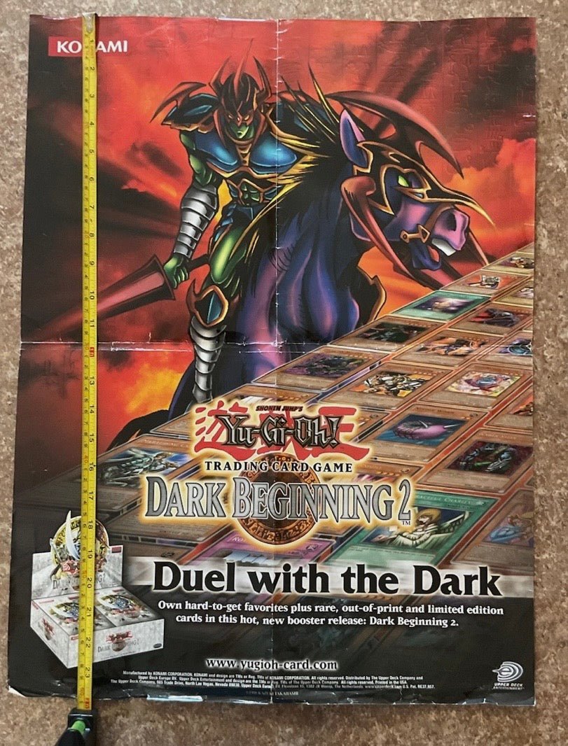 2005 Yu - Gi - Oh! TCG Dark Beginning 2 Print Ad/Poster Official CCG Card Game Art - Posters - ThrowbackBuys - Just_in_collections