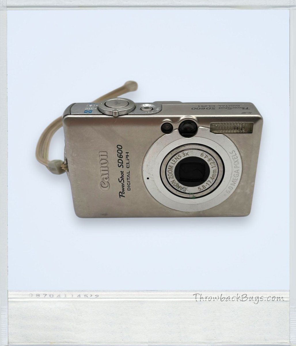 2006 – Canon PowerShot SD600 6MP Point & Shoot Digital Camera - Digital Cameras - ThrowbackBuys - ThrowbackBuys