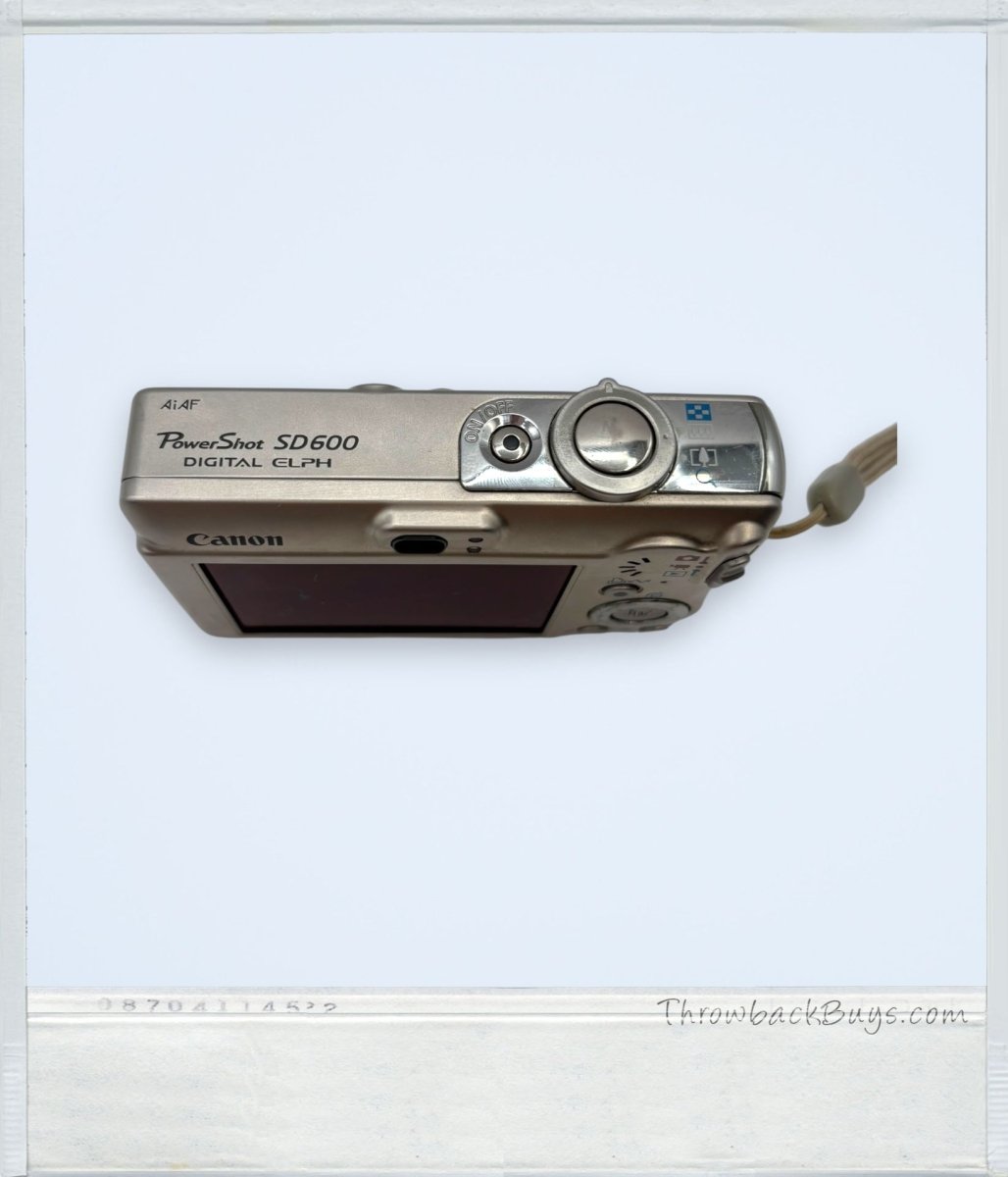 2006 – Canon PowerShot SD600 6MP Point & Shoot Digital Camera - Digital Cameras - ThrowbackBuys - ThrowbackBuys
