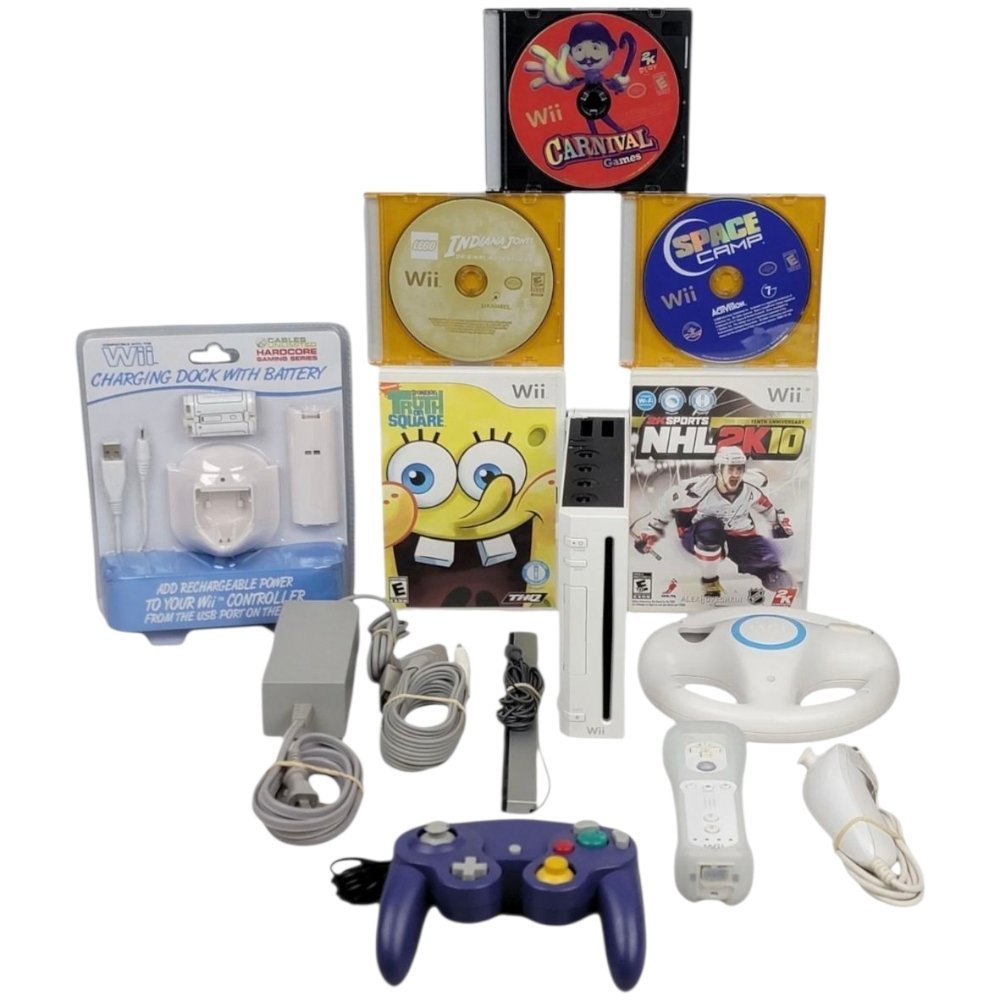 2006 – Nintendo Wii Console (White RVL - 001) with Games & Accessories - Home Game Consoles - ThrowbackBuys - A N E 1 Stop Shop