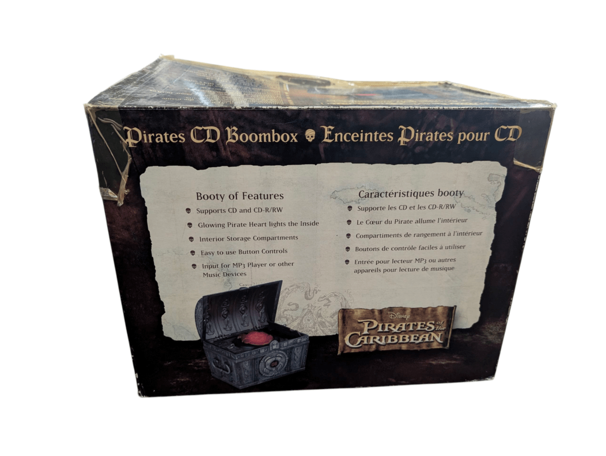 2006 Pirates of the Caribbean: Dead Man's Chest Pirate's CD Boombox - Home Audio Systems - ThrowbackBuys - Shiznit