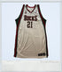 2007 - Offical Milwaukee Bucks Bobby Simmons 21 Autographed Jersey White - Jerseys - ThrowbackBuys - ThrowbackBuys