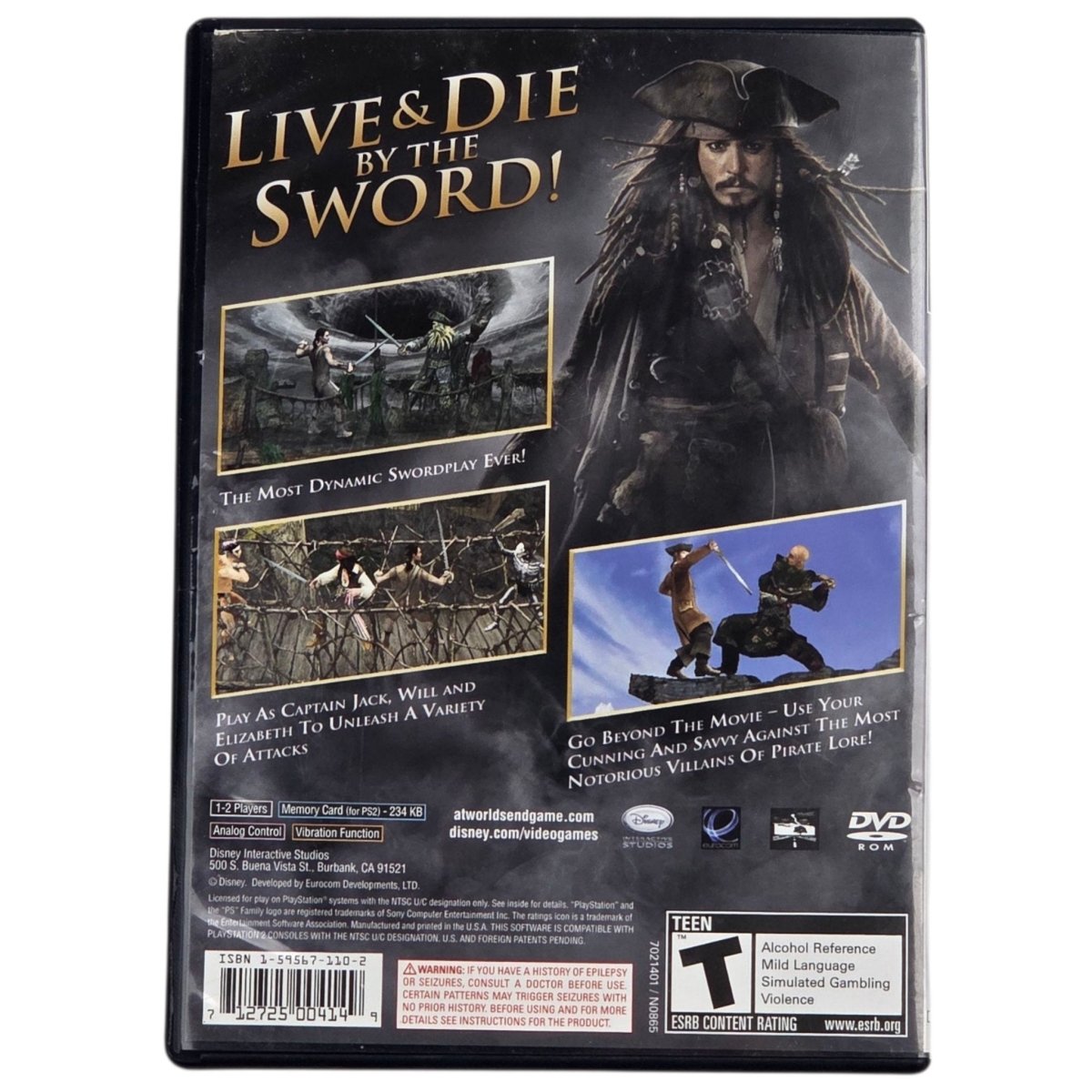 2007 - Playstation 2: Pirates of the Caribbean - At World’s End (PS2) - Video Games - ThrowbackBuys - A N E 1 Stop Shop