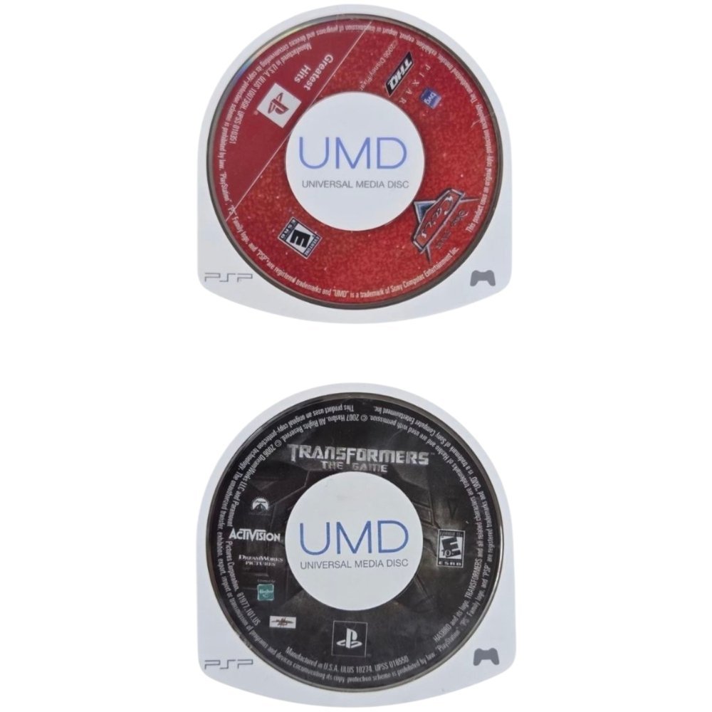 2007 – Sony PSP: Transformers The Game and Disney Pixar Cars Bundle - Video Games - ThrowbackBuys - A N E 1 Stop Shop