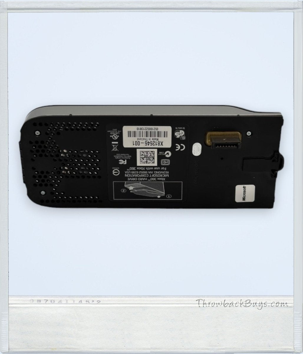 2007 - Xbox 360 Hard Drive - 120 GB - Video Game Accessories - ThrowbackBuys - ThrowbackBuys