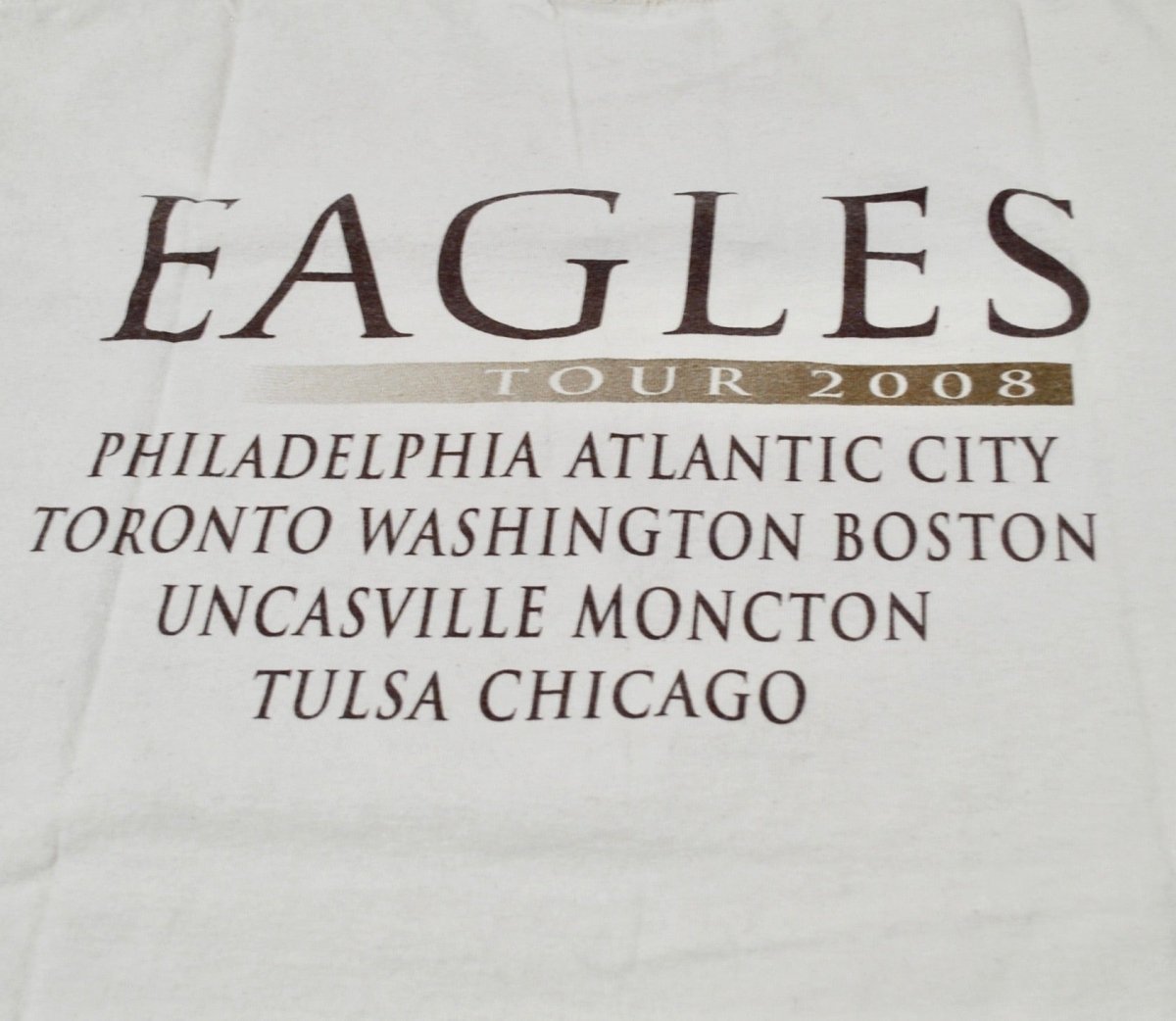 2008 - Eagles: 2008 Tour T-Shirt - Unisex Large - T-Shirts - ThrowbackBuys -Yesterday's Attic