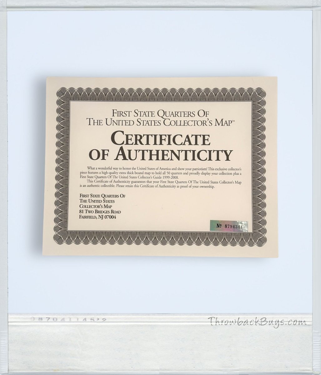 2008 - First State Quarters of the United States Collector's Map Complete Set - Collectible Coins - ThrowbackBuys - ThrowbackBuys