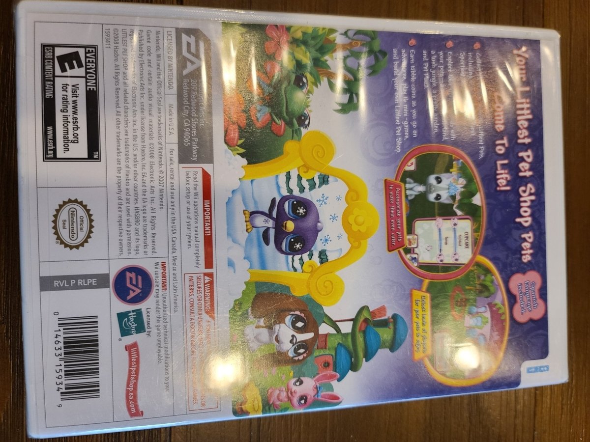 2008 - The Littlest Pet Shop Nintendo Wii Game - Video Games - ThrowbackBuys - Kisara358