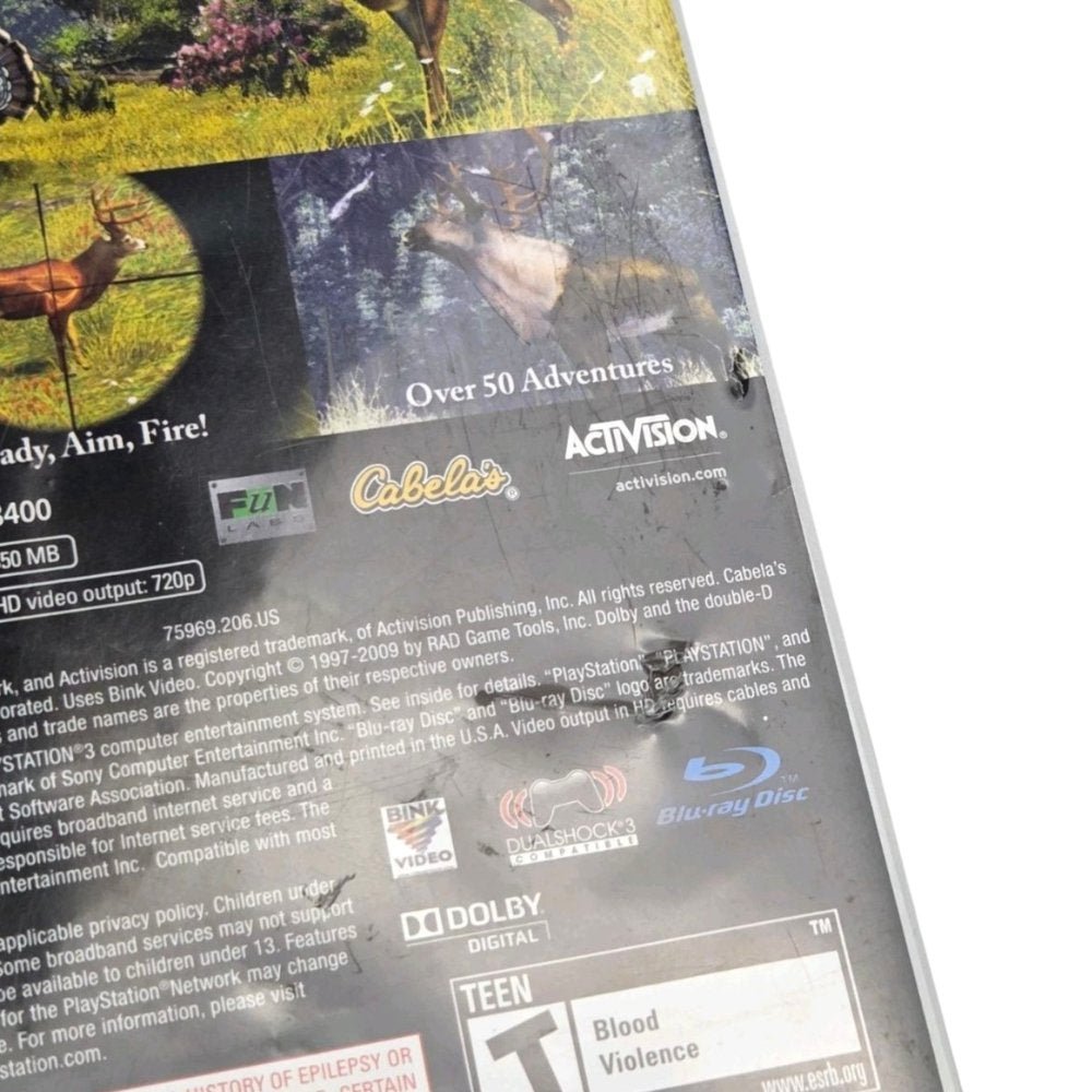 2009 - Sony Playstation 3 Cabela's Outdoor Adventures PS3 Game - Video Games - ThrowbackBuys - A N E 1 Stop Shop