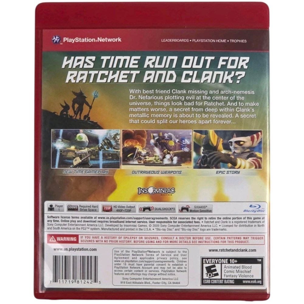 2009 - Sony Playstation 3 Ratchet & Clank Future A Crack in Time PS3 Game - Video Games - ThrowbackBuys - A N E 1 Stop Shop