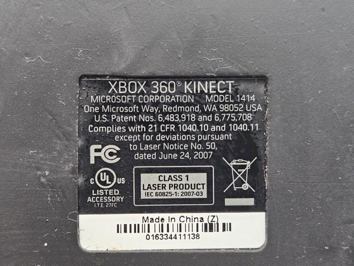 2010 – Microsoft: Xbox 360 Kinect Camera Sensor Model 1414 - Video Games - ThrowbackBuys - Pinnaclecollectibles