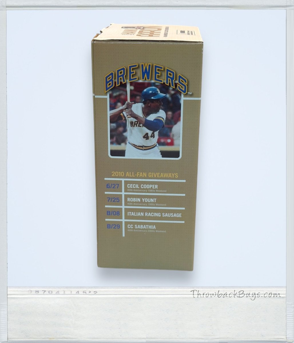 2010 - Milwaukee Brewers Hank Aaron Bobblehead (In Box) - Collectible Toys - ThrowbackBuys - ThrowbackBuys