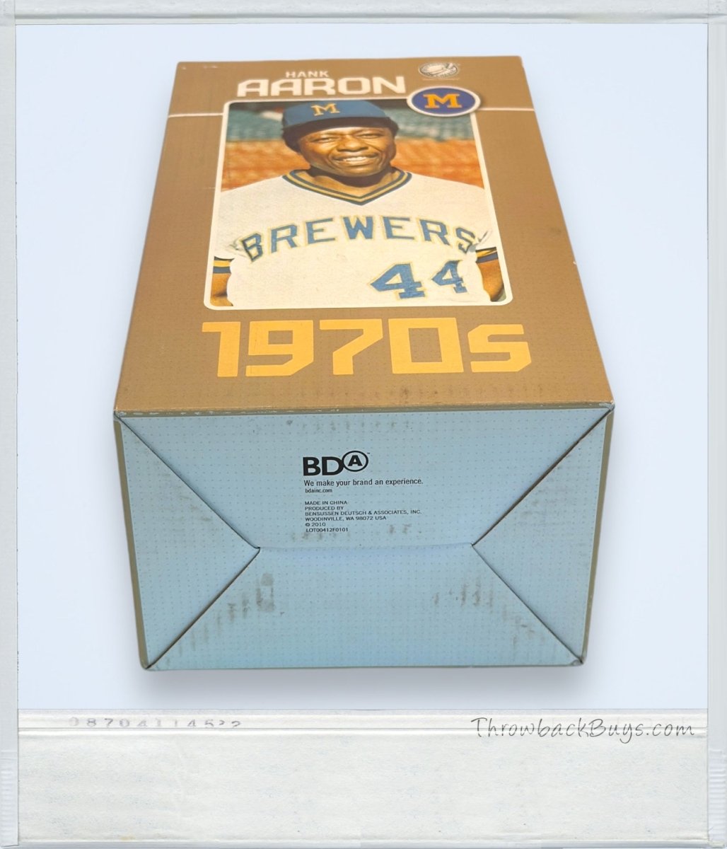 2010 - Milwaukee Brewers Hank Aaron Bobblehead (In Box) - Collectible Toys - ThrowbackBuys - ThrowbackBuys