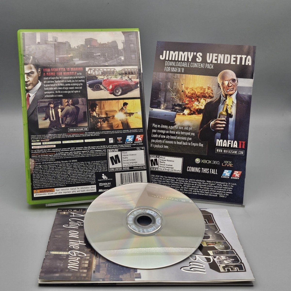 2010 – Xbox 360: Mafia II with Poster - Video Games - ThrowbackBuys - Pinnaclecollectibles