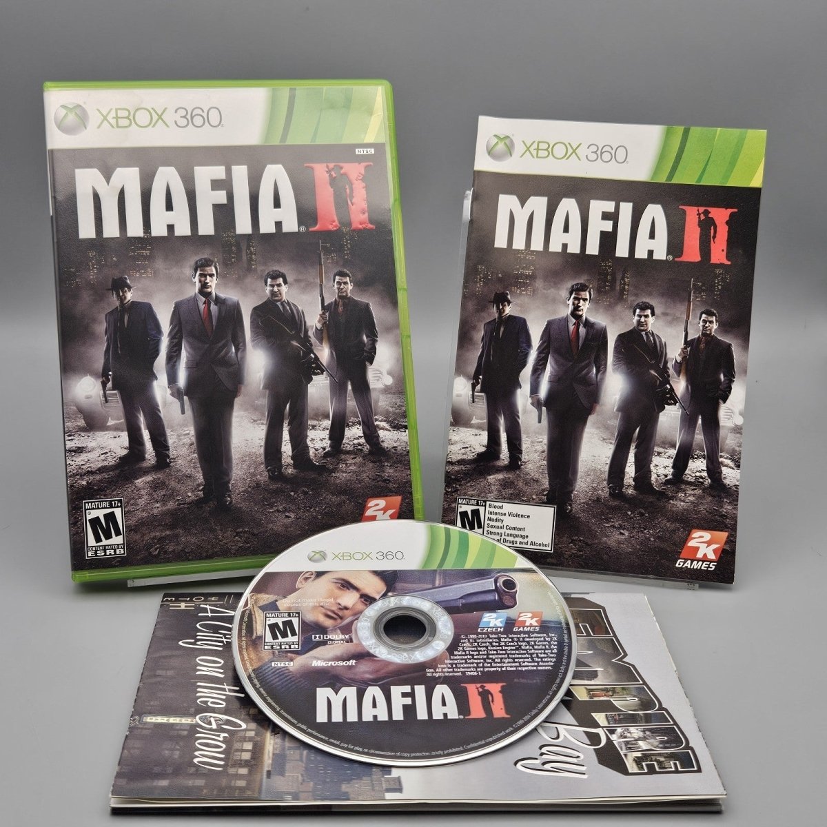 2010 – Xbox 360: Mafia II with Poster - Video Games - ThrowbackBuys - Pinnaclecollectibles