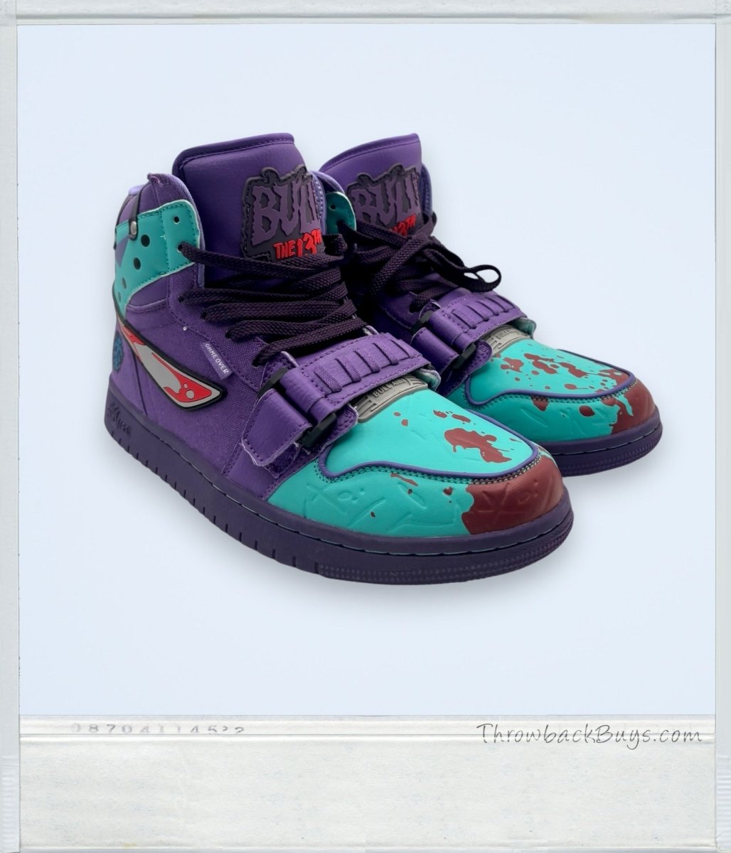 2010s - Limited Edition Custom Bull Airs Sneakers "Friday the 13th Camp Killers" Horror Collection - Size 9.5 - Accessories - ThrowbackBuys - SuperRetroPod