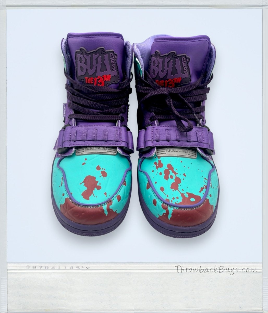 2010s - Limited Edition Custom Bull Airs Sneakers "Friday the 13th Camp Killers" Horror Collection - Size 9.5 - Accessories - ThrowbackBuys - SuperRetroPod