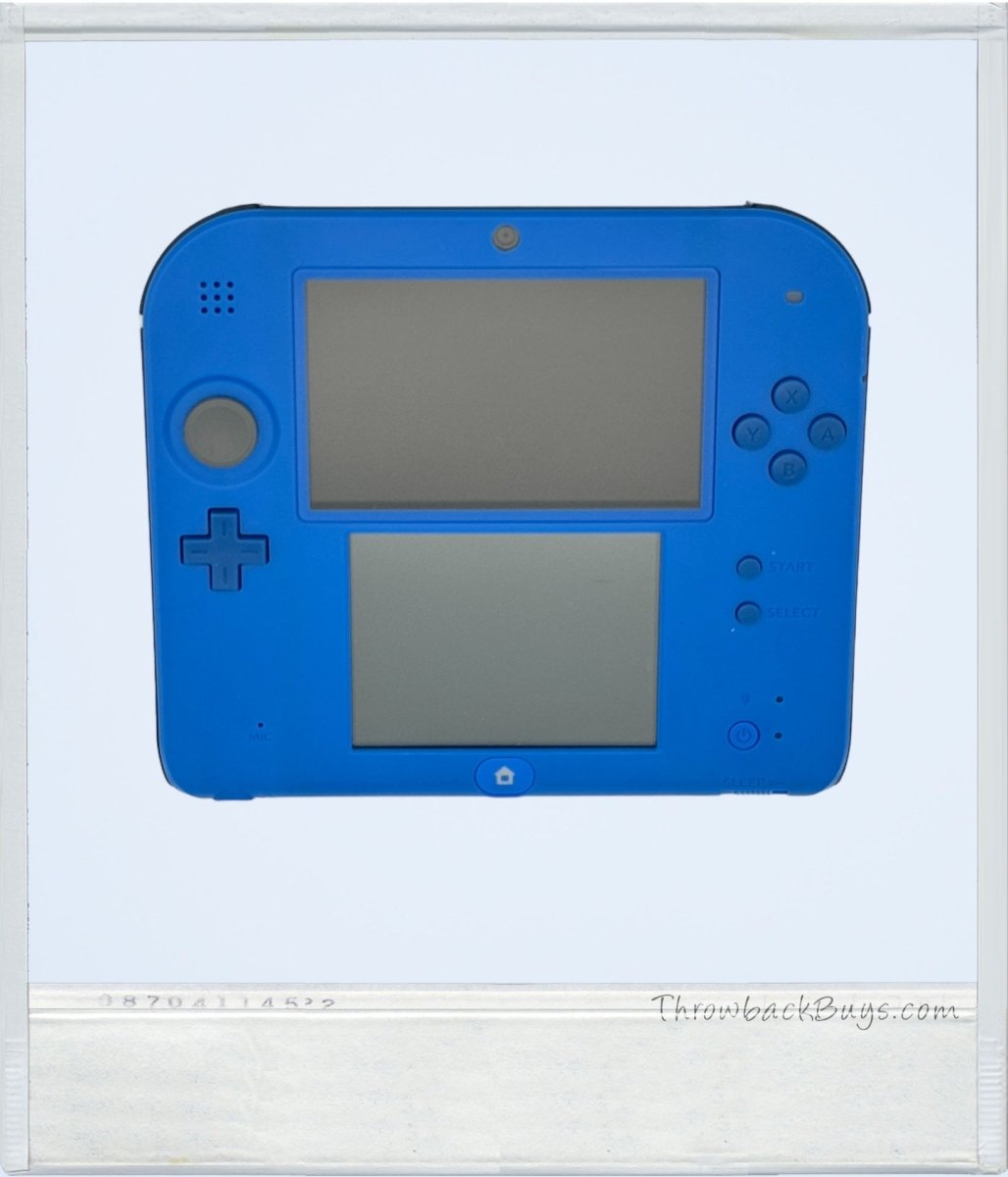 2011 - Nintendo 2DS Electric Blue w/4 Games + Carrying Case - Handheld Consoles - ThrowbackBuys - ThrowbackBuys