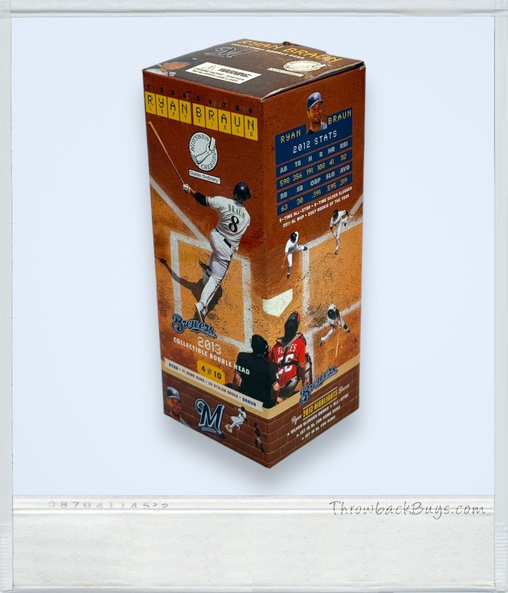 2013 - Milwaukee Brewers Ryan Braun Bobblehead - Collectible Toys - ThrowbackBuys - ThrowbackBuys