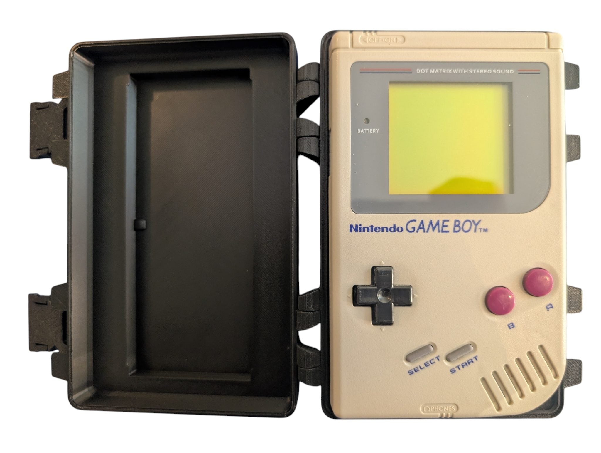 Original Gameboy DMG-01 w/ Reproduction Pokemon Silver